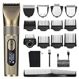 Hatteker Men's Beard Trimmer Professional Cordless Hair Clipper Barber Clipper Shaver Detail Trimmer for Men Waterproof 4 in 1