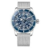 OBLVLO Riomdo Men's Big Dial Stainless Steel Mechanical Watch