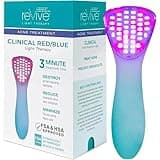 ReVive Clinical Acne Device, Red & Blue Light Wand for Breakouts, FDA-Cleared Acne Tools, 3-Minute Face Tools for Skincare, Plug-In Design