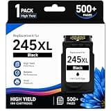 Payyink Compatible for 245XL Ink Cartridge Replacement for Canon 245XL Black Ink Work with PIXMA MX492 MX490 MG2522 TR4520 MX492 TR4522 TR4500 TS3122 MG2520 TS3320 TS3322 Printer 1 Pack