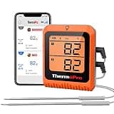 ThermoPro 650 ft Bluetooth Meat Thermometer with 4 Color-Coded Probes, Wireless Meat Thermometer Digital Wireless with Timer, Utensils Rechargeable for Smoker Oven, Cooking Gift for Dad Him Husband
