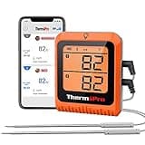 ThermoPro 650 ft Bluetooth Meat Thermometer with 4 Color-Coded Probes, Wireless Meat Thermometer Digital Wireless with Timer, Utensils Rechargeable for Smoker Oven, Cooking Gift for Dad Him Husband