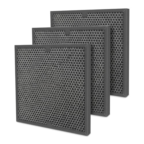 Citivisoivd Carbon Filter Replacement Compatible with Vevor Air Scrubber ZHP2301-550/ BlueDri Air Shield 550 Scrubber Air Purifier, Protective Carbon Filters 3pcs