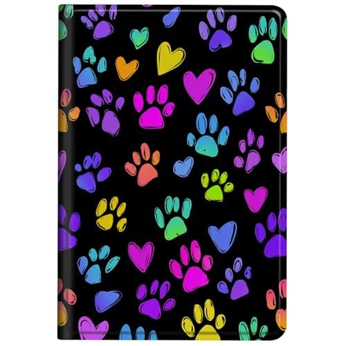 Case for Amazon Kindle Fire Max 11 (13th Generation, 2023 Release) 11" Slim Fit Standing Cover with Auto Sleep/Wake, Neon Paw Pattern Cover for Girl Women Boy Men