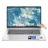HP 17 Touchscreen Laptop for Business & Study - 32GB DDR5 RAM, 1TB SSD, Intel Core Ultra 7 255U(Up to 5.2 Ghz), Copilot AI Key, Backlit KB, Fingerprint Reader, Wi-Fi 6&BT5.4, Win 11 Pro