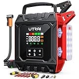 UTRAI 8000A Jump Starter with Air Compressor 160PSI, Car Battery Jumper Starter for All Gas/12L Diesel Engines, Portable Car Jump Starter Jump Box with 1000LM Magnetic Light, Tire Repair Kit