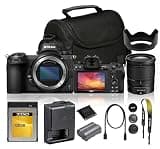 Nikon Z7 Mirrorless Camera with NIKKOR Z 24-70mm f/4 S Lens Bundle, 45.7MP Full Frame Digital Camera, 4K Video, 493-Point AF, 5-Axis VR + 120GB XQD Memory Card + Camera Bag