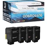 ALLC Compatible for Xerox 006R04616 Toner Cartridge Work for Xerox VersaLInk C620 C625 Printers, with Chip, High Yield 8000 Pages, Clear Printing (4-Pack BK/C/M/Y)