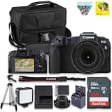 Canon EOS RP Mirrorless Camera with 24-105mm Lens – Full-Frame RF Camera with 26.2MP Sensor, 4K Video & Dual Pixel AF (3380C012) + 128GB Card + Camera Case