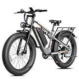Jasion EB5 Ultra Electric Bike for Adults, Peak 2500W Ebike with 52V 20Ah (1040Wh) Battery, Dual Suspension & Hydraulic Brakes, 26"x4" Fat Tire Off-Road Electric Bicycle