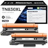 TN830 TN830XL Toner 2 Pack Black High Yield Replacement for Brother TN-830 XL/V/R TN 830 XL TN-830XL Cartridge for Brother Printer DCP-L2640DW HL-L2460DW MFC-L2820DW HL-L2405W HL-L2400D Printer Ink