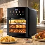 Air Fryer Oven for Family Meals, Parties & Meal Prep, Large Capacity Steam Bake Fry Oven with Digital Controls, Dehydrate, Roast, Reheat & Bake