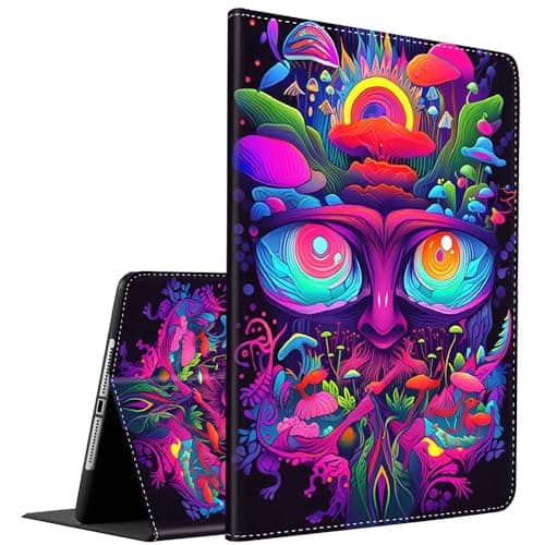 Case for Google Pixel Tablet 2023,Slim Fit Foldable Standing Cover Case with Auto Sleep/Wake for 2023 Google Pixel Tablet ,Fantasy Mushrooms