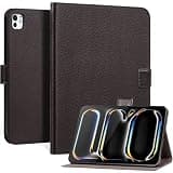 Thryxop Genuine Leather Case for iPad Pro 11 inch (M5/M4), Dark Brown
