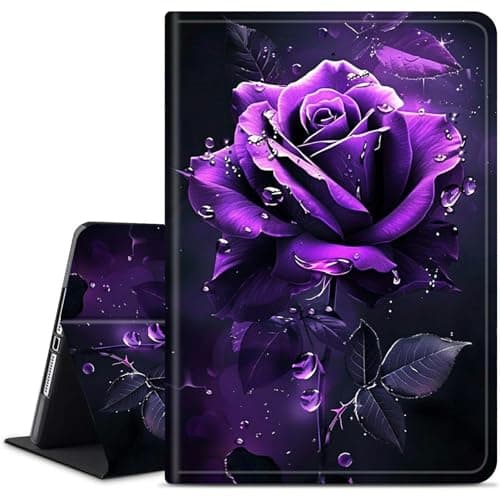 Dikoer for Samsung Galaxy Tab S5e 10.5 Inch 2019 (SM-T720/T725/T727) Tablet Case, Multiple Viewing Angles & Kickstand Back Case Drop Protection Smart Cover, Purple Rose