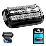 SEPSCO Electric Shaver Replacement Head Compatible With Braun Series 5/6, 53B Foil & Cutter Wet and Dry Easily Attach for Razors 5020cs 5018s 5035s 5049cs 5050cs 6020s 6040cs 6075cc 6072cc (Black)