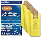 EnviroCare Replacement Vacuum Bags for Kenmore Upright Type U/L/O 50688 and 50690, Panasonic Type U-2, Miele Type Z. 9 Pack