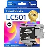 AURASKY LC501 Black Ink Cartridge Replacement for Brother LC501BK Standard Yield Compatible with MFC-J1260DW J1360DW J1410DW All-in-One Printer (1-Pack)