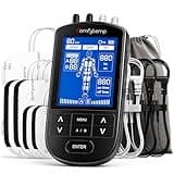 Comfytemp 4 Outputs TENS Unit for Sciatica Cover Multiple Parts, FSA HSA Eligible Rechargeable EMS&Massage TENS Unit Muscle Stimulator for Pain Relief with 24 Modes and DIY for Back, Shoulder, Neck
