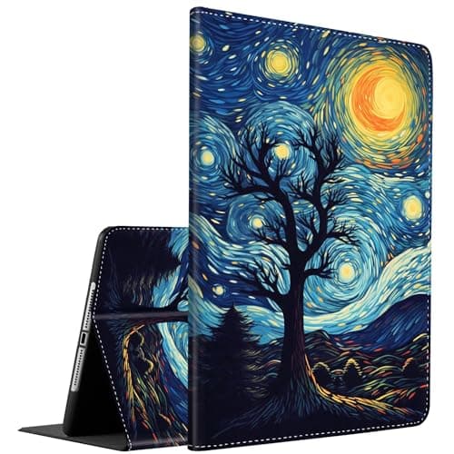 Case for Samsung Galaxy Tab A7 Lite 8.7 Inch 2021 Model (SM-T220/T225/T227),Slim Fit Foldable Standing Cover Case with Auto Sleep/Wake for Galaxy Tab A7 Lite,Starry Night