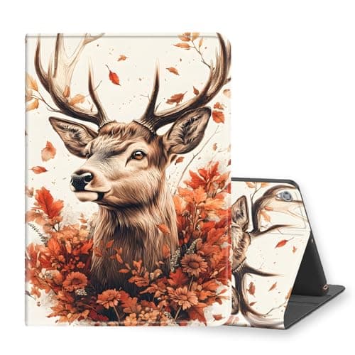 VOGDMKJG Stand Case for Lenovo Smart Tab M8 FHD 2nd Gen 2019 TB-8505F 8 Inch- Auto Sleep/Wake Multi-Angle View Protective Tablet Cover for Girl Boy Business Travel Daisy Deer