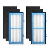 Colorfullife Aer1 Filter Replacement for Holmes Air Purifiers AER1 Type Total Air Filter Replacement Filters for HAPF30AT and HAP242-NUC, 2 True HEPA Filters + 4 Carbon Booster Filters