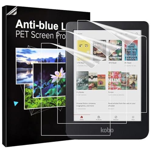 TiMOVO Screen Protector for Kobo Clara Colour 6“ 2024/Kobo Clara BW 6” 2024/Kobo Clara 2E 6" 2022, Premium PET Film Screen Protector, Anti-Glare, Scratch-Resistant, 3-Pack, Matte