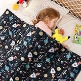 Sivio Weighted Blanket 5lbs, Universe Cooling Weighted Lap Blanket, Breathable Heavy Throw Blankets for Sleeping, Washable, 36"x48",Black