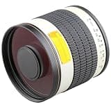 Compatible for DSLR & Mirrorless Cameras 500mm f/6.3 Manual Focus Reflex Telephoto Lens with 2X Teleconverter Equivalent 1000mm