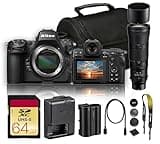 Nikon Z8 Mirrorless Camera with NIKKOR Z 180-600mm f/5.6-6.3 VR Lens Bundle, 45.7MP Full Frame Professional Digital Camera, 8K Video, EXPEED 7, 493-Point AF + Camera Bag + 64GB UHS-II Memory Card