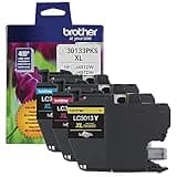 Brother High-Yield Color Printer Ink Cartridges LC3013 3-Pack for Work Smart Series - Professional Grade Ink for MFC-J491DW, J497DW, J690DW, J895DW - Up to 400 Pages per Cartridge