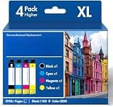 Remanufactured Replacement for 702XL WF-3720 Ink Cartridges Combo Pack for Epson Printer Workforce Pro WF-3720 WF-3730 WF-3733 WF 3720 WF3720 (Black Cyan Yellow Magenta)