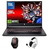 Acer Nitro V16 Gaming Laptop, 16" WUXGA IPS 180Hz (100% sRGB), Intel 10-Core 7 240H, 32GB DDR5 1TB Gen4 SSD, GeForce RTX 5060 DLSS4, Backlit Keyboard, RJ 45, SD Card Slot, Win 11 Pro with Accessory