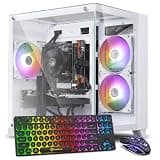 GPVHOSO Gaming Desktop PC, Intel Core i5 3.6GHz, RX 550 4GB