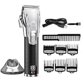 EOYLMIRL Mens Hair Clippers Professional Cordless Clipper for Men Adjustable Electric Trimmer Beard Haircut Rechargeable Machine