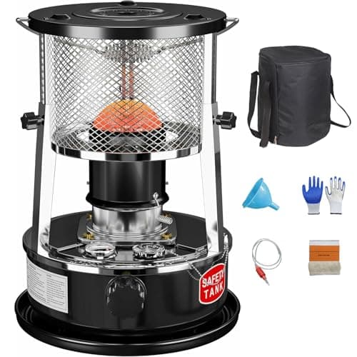 Efficient Kerosene Heaters, Stainless Steel Heater Non Electric, Kerosene Stove Camping with Portable Handle, for Boiling Water Heating Cooking