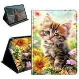 BEOTIWAD Case for iPad Air 3 10.5" 2019 & iPad Pro 10.5 Inch 2017,PU Leather Stand Smart Protective Cover with Auto Wake/Sleep,Multi-Angle Viewing Case,Cute Kitten Cat