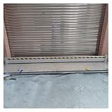 Modular Stackable Water Barrier for Doorways - Weather-Resistant Flood Protection System with Mounting Accessories, Temporary Emergency Solution (W-130 in)