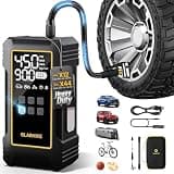 OlarHike Powerful 12000mAh Heavy Duty Tire Inflator Portable Air Compressor, 7X Faster, 150PSI Dual Power 12V&Cordless Air Pump for Car Tires, Pickup Trucks, Jeeps, SUVs & RVs. Digital Pressure Gauge