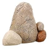 Artibetter Stone Key Storage Box Resin Hidden Key Holder Outdoor Garden Decoration Blends with Outdoor Decor Realistic Stone Shape Safe Storage Solution