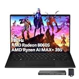 ASUS ROG Flow Z13 13.4" 180Hz WQXGA Gaming Laptop, Ryzen AI MAX+ 395, AMD Radeon 8060S, 64GB LPDDR5X, 2TB Storage(1TB SSD+1TB Docking Station Set), Backlit Keyboard, Wi-Fi 7, Win 11, Black