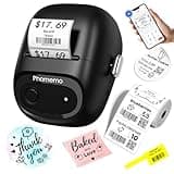 Phomemo Label Maker, M160 Bluetooth Address Label Printer with Different Fonts and Templates, 2 Inch Barcode Label Maker for Small Business, Mailing, Logo, Clothing, Sticker Printer for Phone& PC