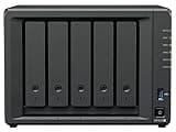 DiscTech DS1525+ 4-Bay NAS Server Combo with Enterprise SATA HDD Storage, 4GB DDR4 RAM, AMD Ryzen V1500B 4-Core 2.2GHz, Dual 2.5GbE LAN (120TB) 5x24TB