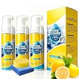 High Pressure Foam Cleaner, 4-In-1 Multi-Enzyme all-Purpose Cleaning Foam, Multifunctional Foam Cleaner, Deep Clean Car, Kitchen, Bathroom, Sofa, Removes Grease (3pcs, 3 Towels + 3 Sponges)