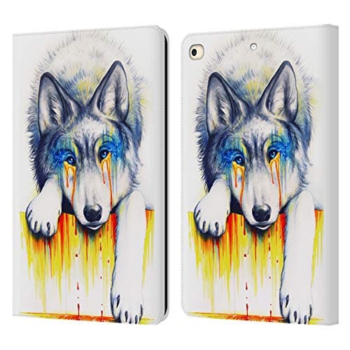 Head Case Designs Officially Licensed Jonas JoJoesArt Jödicke Drowning in Tears Wildlife Leather Wallet Case Compatible with Apple iPad 9.7 2017 / iPad 9.7 2018