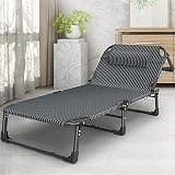 Indoor/Outdoor Recliner-Recliner Chair Folding Outdoor Patio Garden Chair Beach Deck Chair,(A)