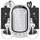 CESLIFF Dual Channel TENS EMS Unit Large Screen 24 Modes 36 Levels Intensity Muscle Stimulator, Rechargeable Electric Pulse Massager TENS Machine for Lower Back Neck Shoulder Pain Relief with 10 Pads