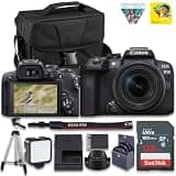 Canon EOS R10 Mirrorless Camera Kit with RF-S 18-45mm Lens | 24.2MP APS-C, 4K Video, Dual Pixel AF, 15fps Burst, Perfect for Beginner Photographers & Vloggers (5331C009) + 128GB Card + Camera Case