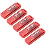 Micro Center SuperSpeed 5 Pack 16GB USB 3.0 Flash Drive Thumb Drive, Red