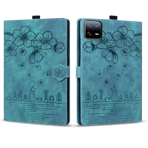 Tablet PC Case Compatible With Xiaomi Pad 7 / Xiaomi Pad 7 Pro 11.2 Inch Released 2024 Shockproof PU Leather Embossed Folding Stand Protective Cover Flip Case Card Slot Tablet PC Case Protective Case(